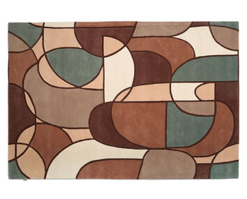 Modern Abstract Matta i färgen Multi Pastell