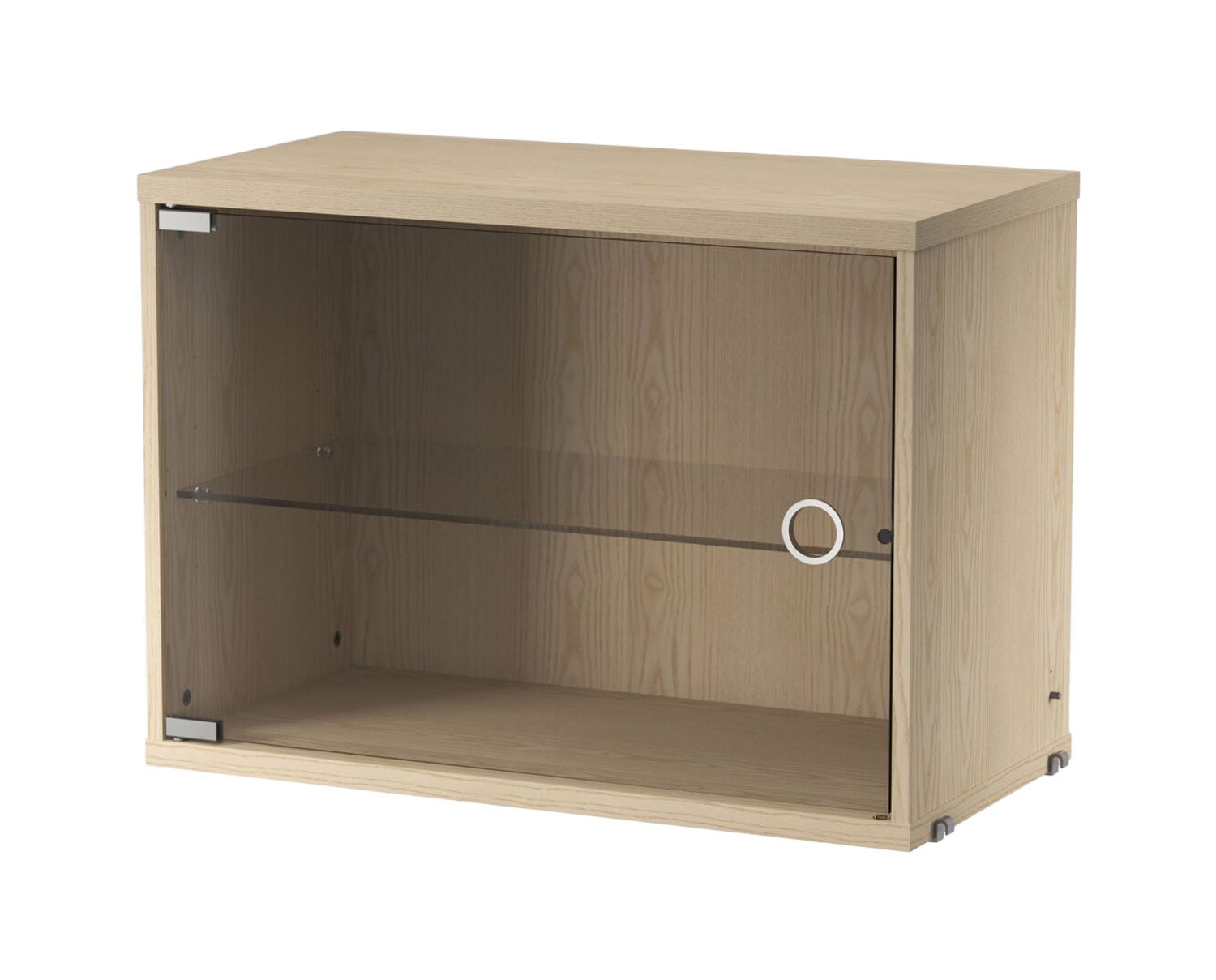 String Skåp med glasdörr i ask