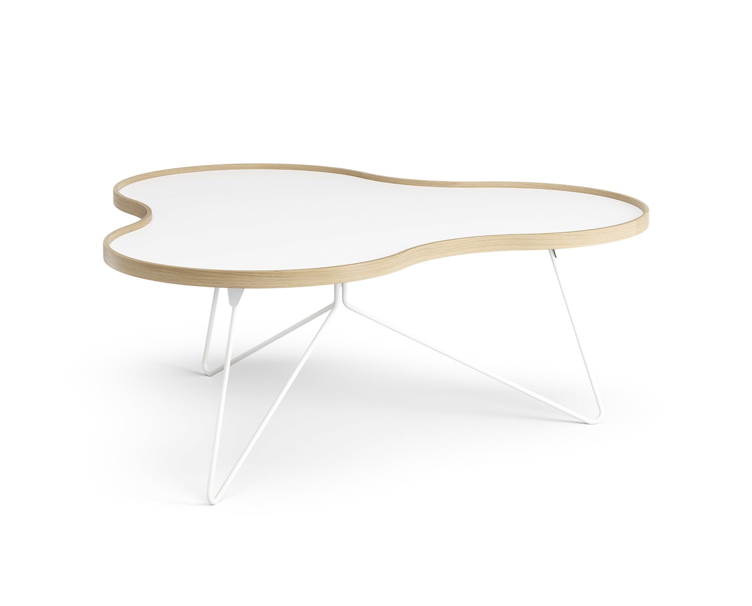 Flower-Table-114x107-White-Laminate-Oak-White-Metal-H45