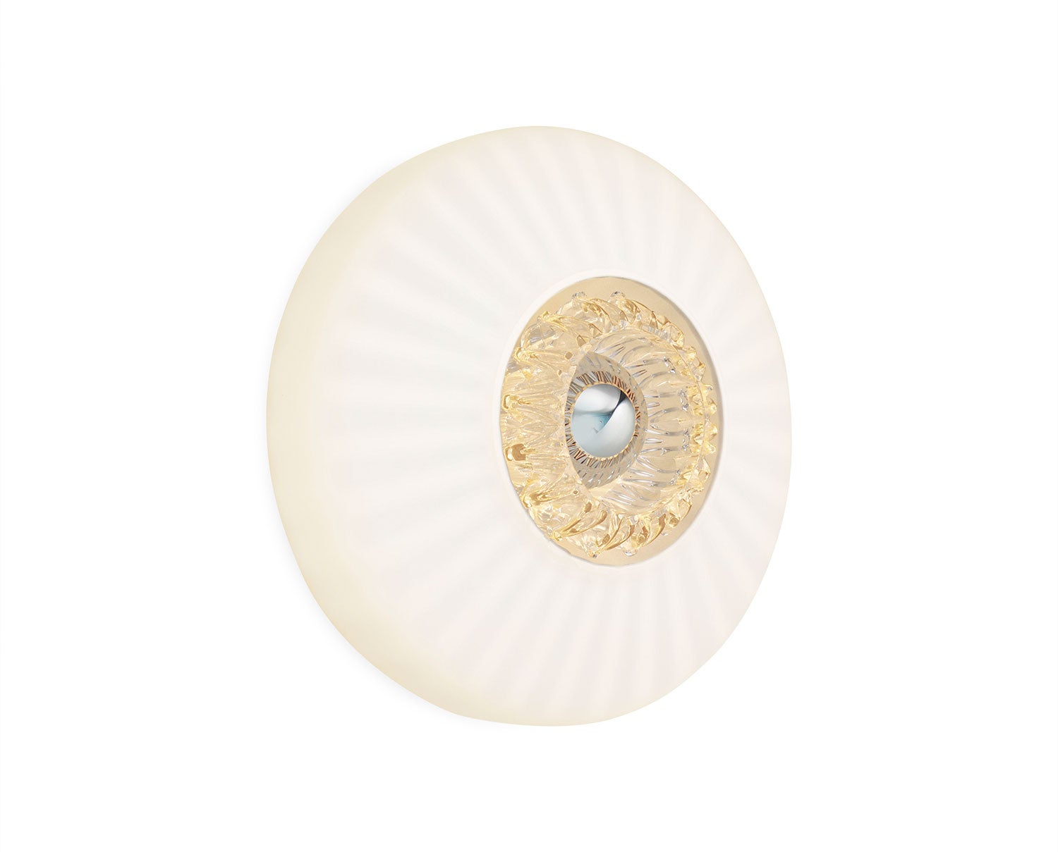 New-Wave-Optic-vägglampa i färgen Opal, med Eyeball.