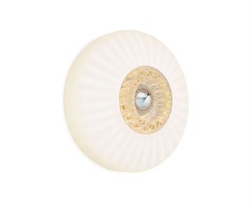 New-Wave-Optic-vägglampa i färgen Opal, med Eyeball.