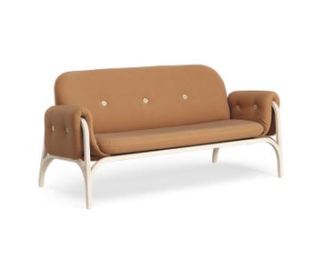 Soffan Button i tyget Steelcut Trio 0436, med trästativ i lackad ask