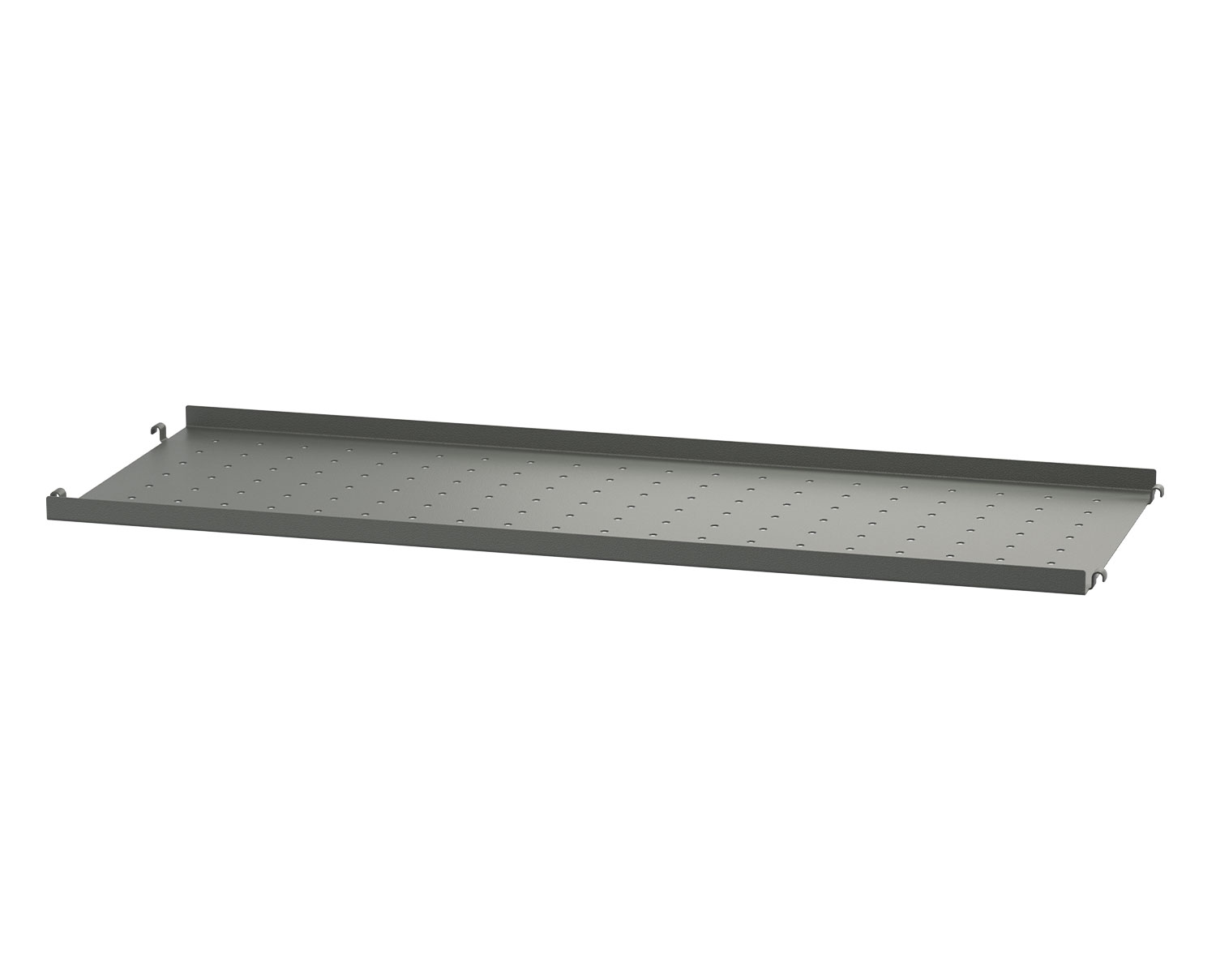 String Metall Hyllplan Låg 78x30 Mörkgrå