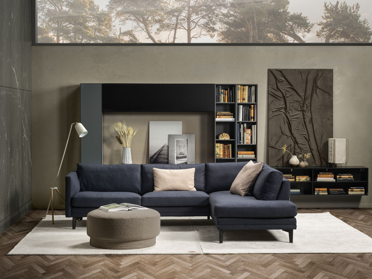 Avignon Soffa 3-sits med divan i vardagsrum