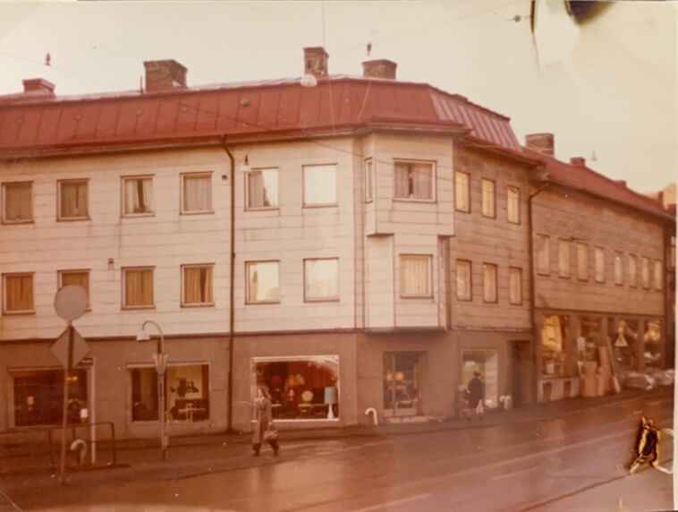 Tibergs Möbler på Bangatan 19 under 1960/1970-tal