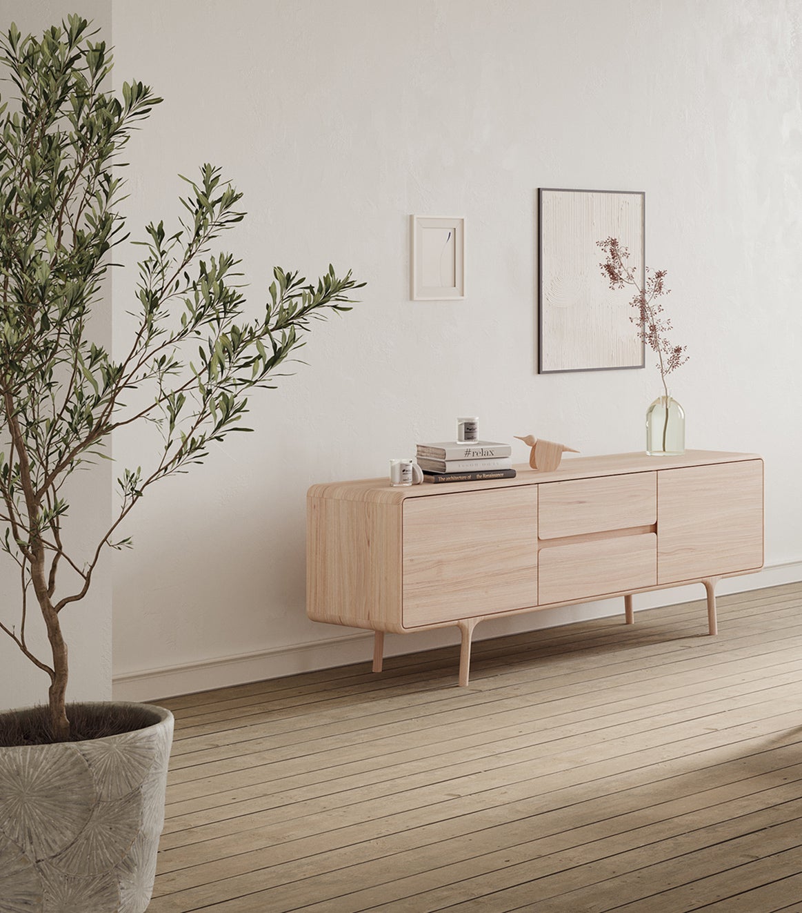 Fawn Sideboard 180 i en naturinspirerad inredning