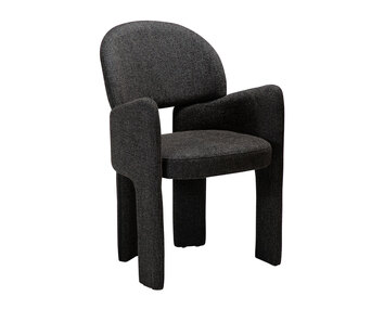 Dan-Form-Aloe-Arm-Chair-Raven-Black-Boucle