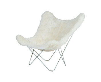 Iceland Mariposa Fåtölj Shorn White Krom