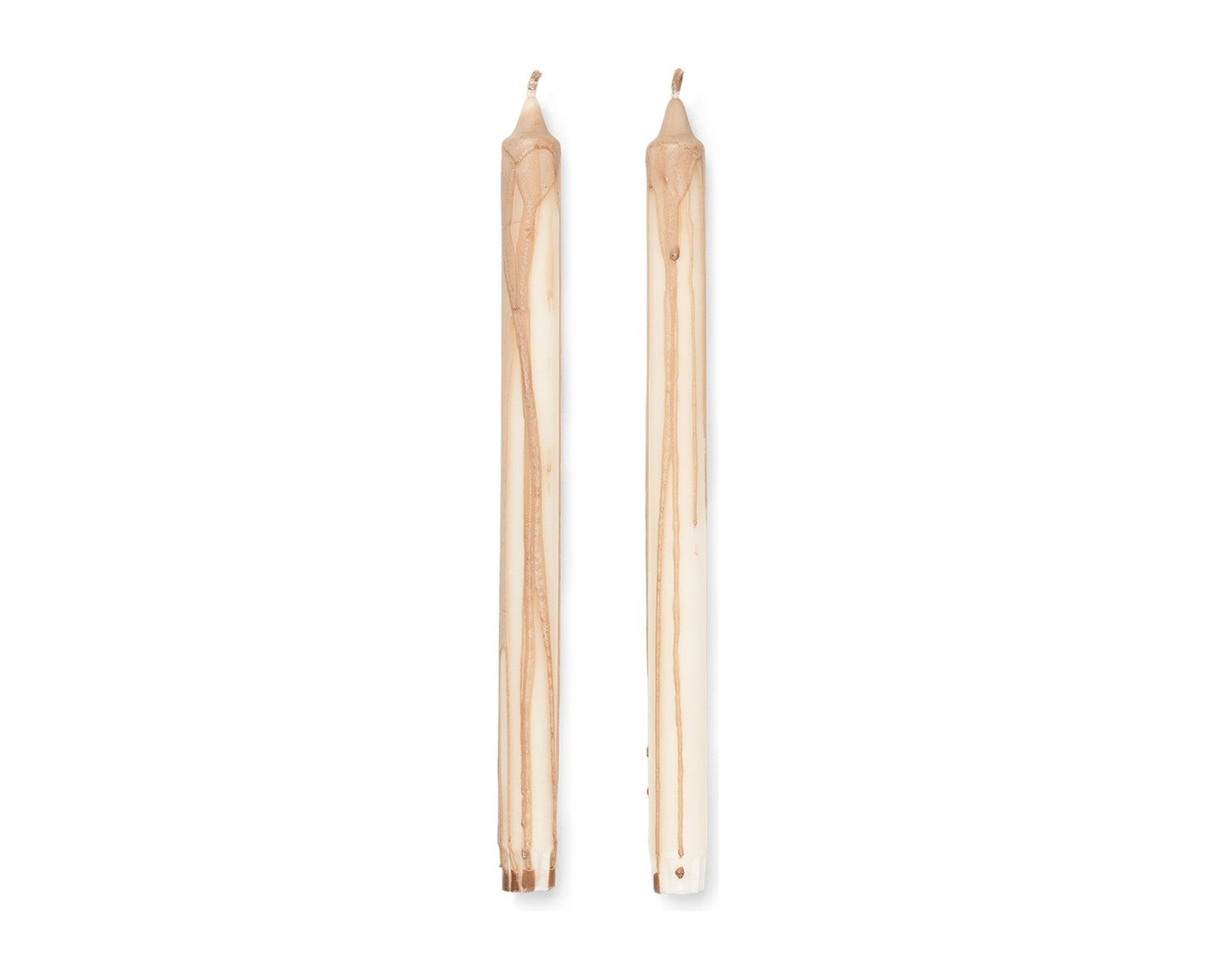 Ferm-Living-Dryp-Candles-Set-of-2-Beige-1