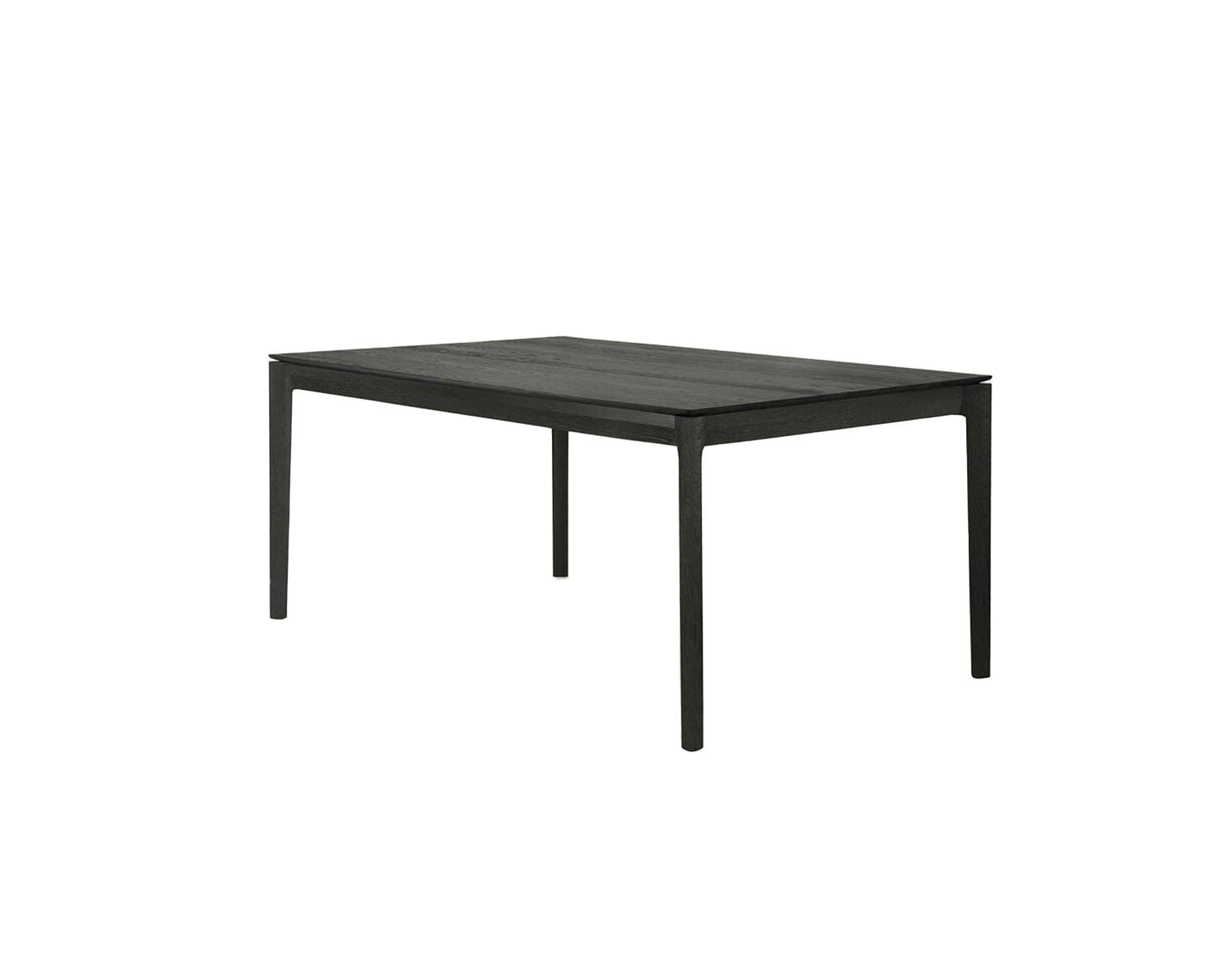 Bok Matbord | Svart Ek | 140-220x90