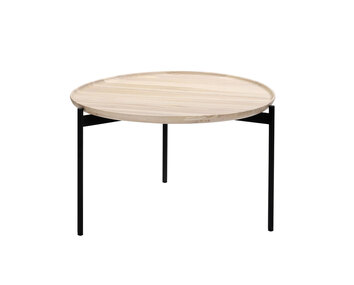 Soffbordet Plateau, i vitbetsad ask. Diameter 58.  Höjd 35. 