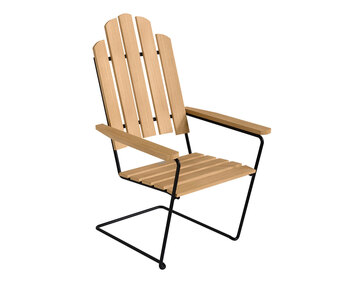 Grythyttan-A3-Sun-Lounger-Oiled-Oak-Black