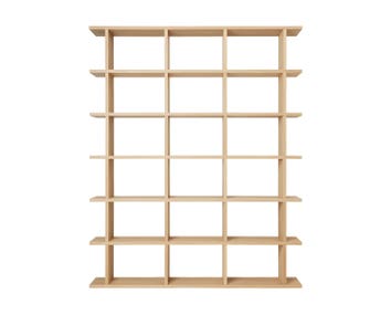 Kona bokhylla i storlek 3x6 i färgen natural.