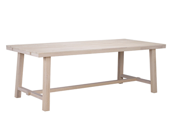 Brooklyn Matbord 220 Vitpigmenterad med Trästativ