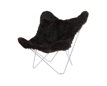 Iceland Mariposa Fåtölj Shorn Black Chrome