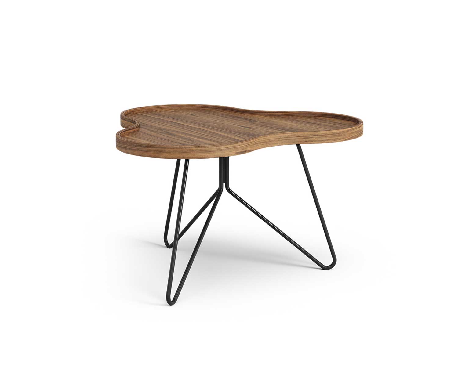 Flower-Mono-Table-66x62-Walnut-Black-Metal-H39
