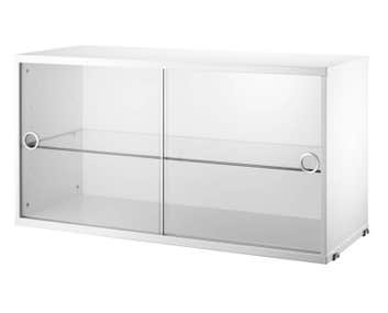 String Vitrinskåp 78x30 Vit