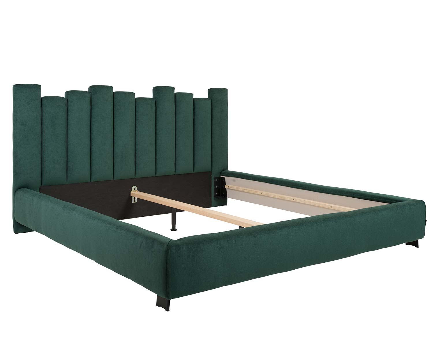 Tiramisu-bed-180-Peron-Teal-Black-legs-side-Furninova