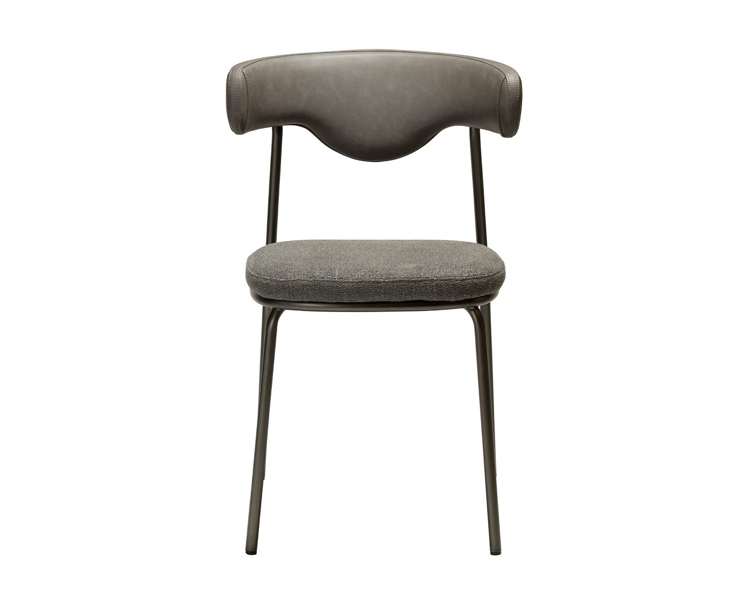 Dan-Form-Lobe-Chair-Slate-Grey-Faux-Leather-Boucle-Antique-Pewter-1