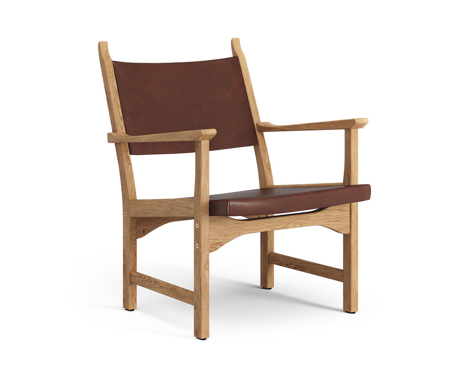 Swedese-Caryngo-Chair-Oak-Oiled-Saddle-Leather-Brown-Red