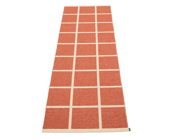 Criss Gångmatta i färgen Brick