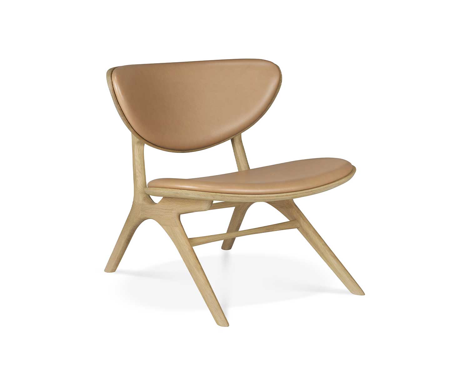 Ethnicraft-Eye-Lounge-Chair-Varnished-Oak-Leather-Sienna