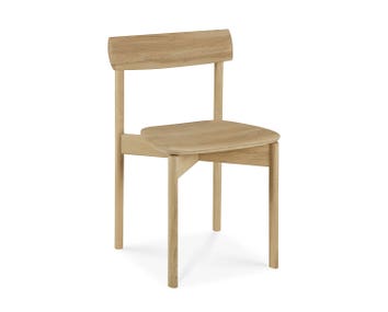 Risu Stol i massiv lackad ek