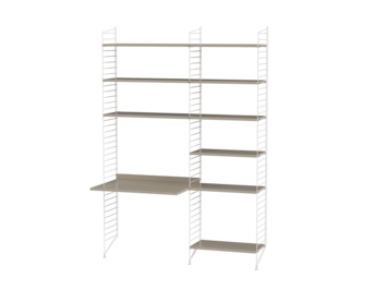 String kombination arbetsplats B Beige/ Vit