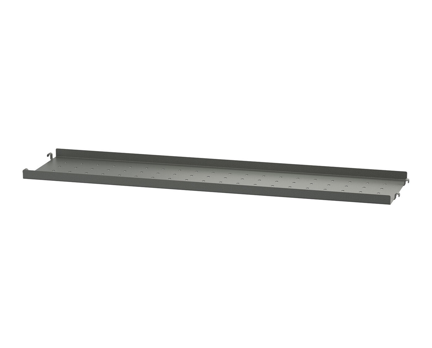 String Metall Hyllplan Låg 78x20 Mörkgrå