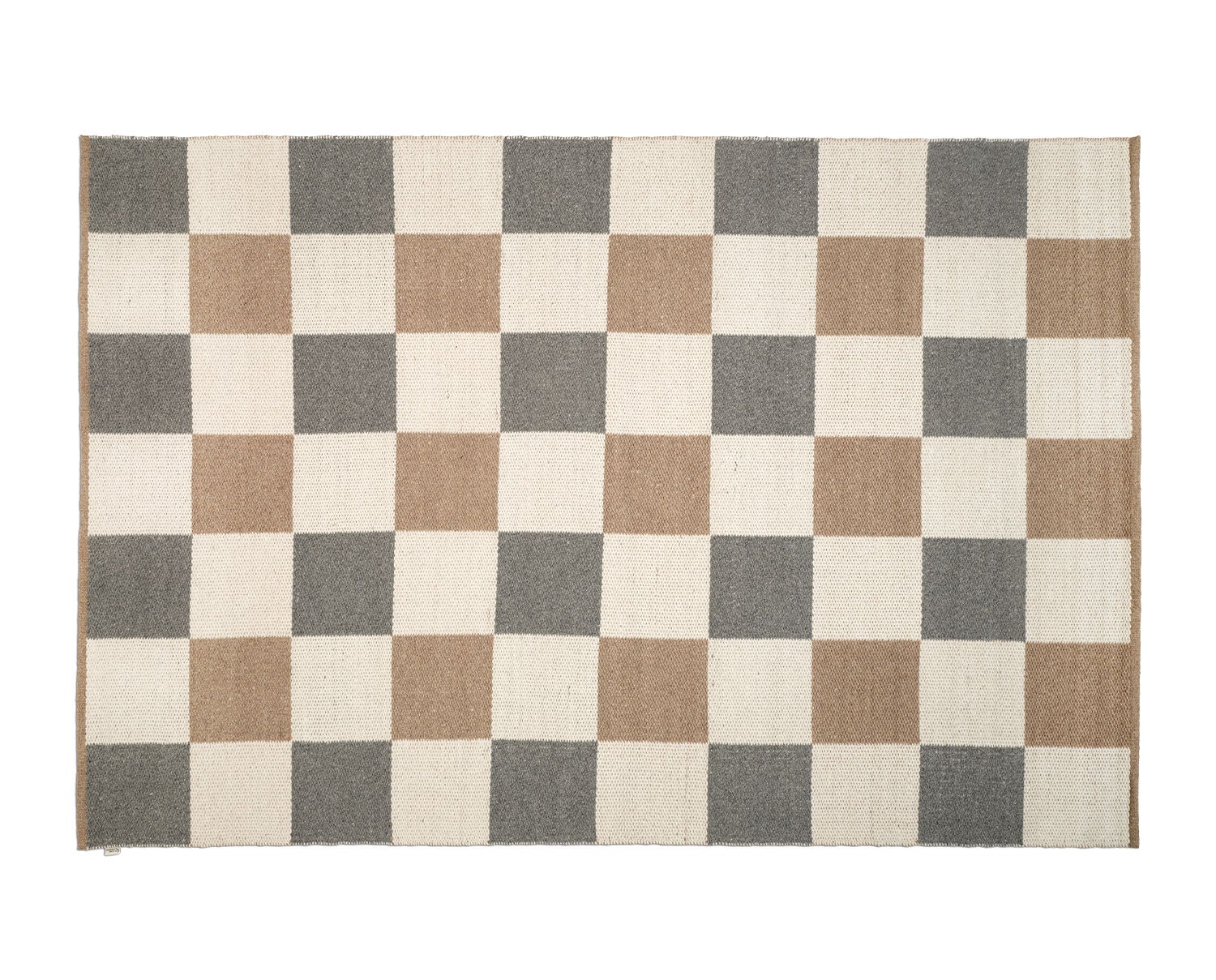 Classic-Collection-Checked-Rug-Grey-Nature