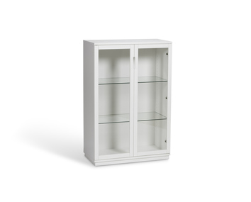 AOKO Skåp Glasdörrar Vit