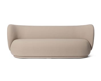 Rico Soffa 3-sits i tyget Grain Cashmere