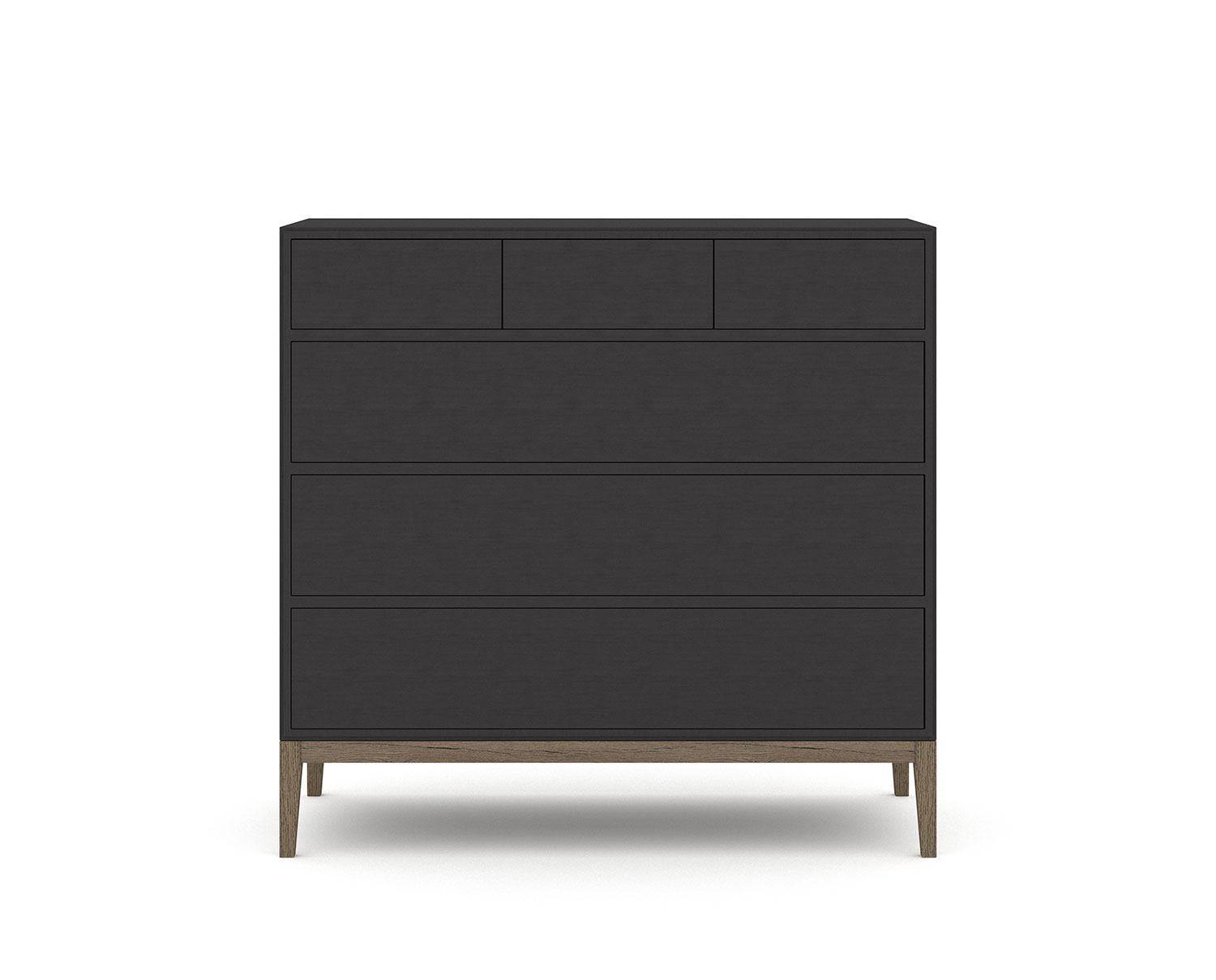 Edge 2.0 Byrå | Black/ Burned Walnut