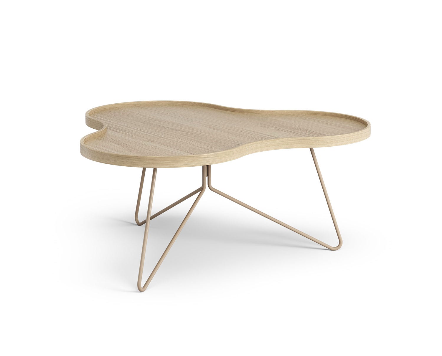 Flower-Mono-Table-90x84-Varnished-Oak-Nutmeg-Metal-H39