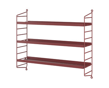 String Pocket Metall Oxtorgsröd