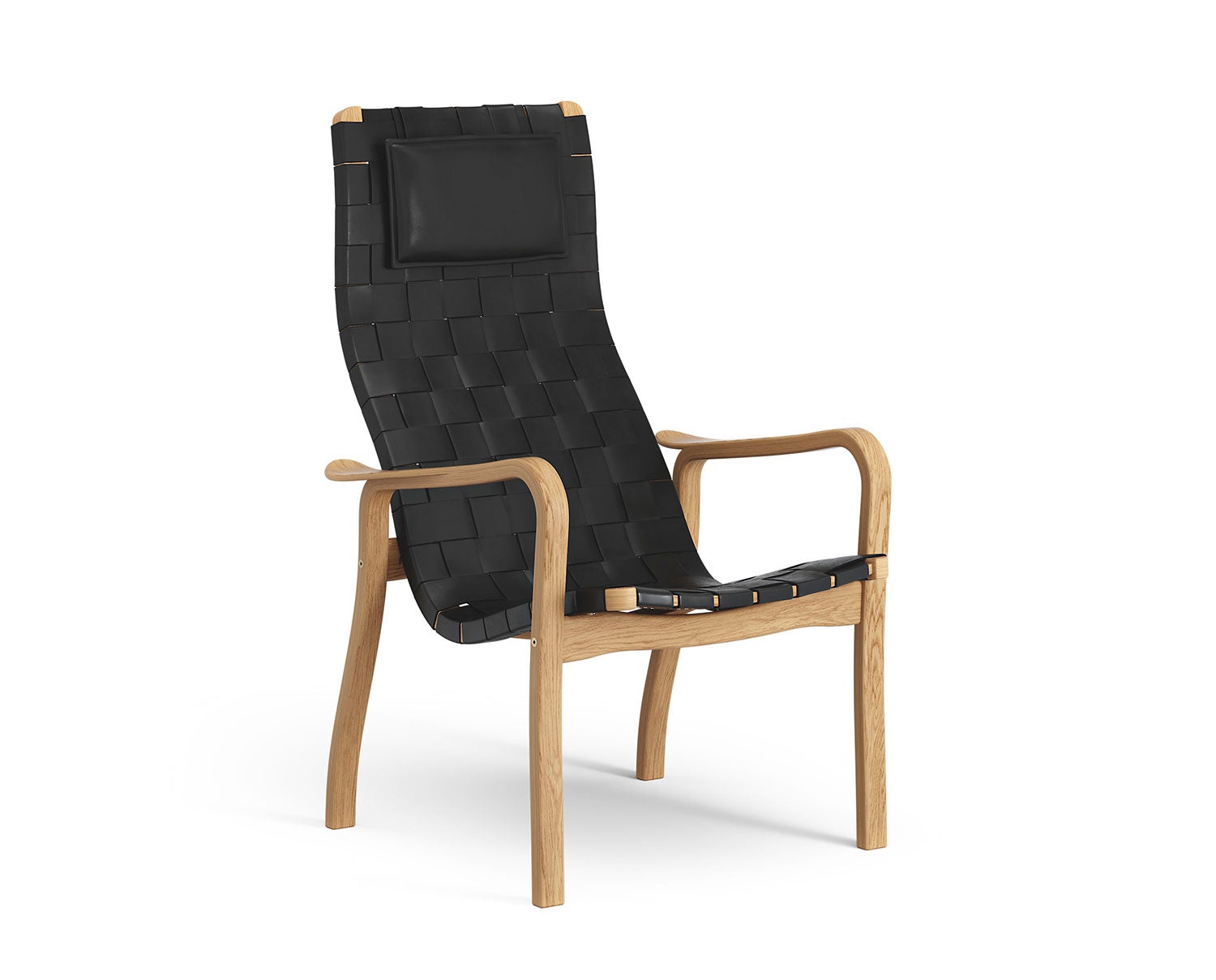 Swedese-Primo-High-Oiled-Oak-Strap-Leather-Black