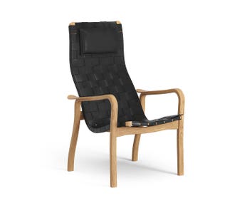 Swedese-Primo-High-Oiled-Oak-Strap-Leather-Black