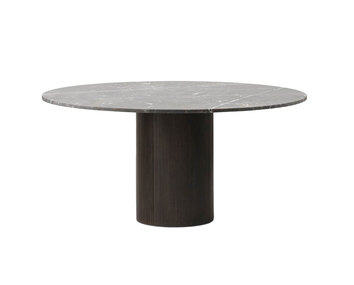 Vipp 495 Matbord i mörk ek med bordsskiva i Pietra Grey marmor