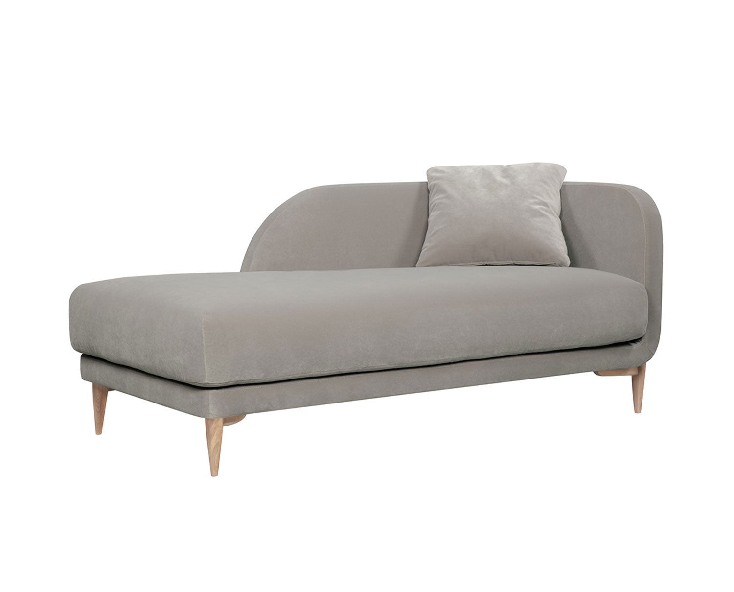 Jenny Schäslong klädd i tyget Velvet 4 Light Grey