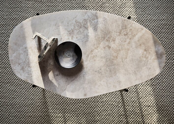 La Terra Bord i Ivory Terantine ovanifrån på ullmatta