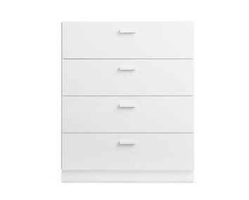 Relief Byrå Bred Vit | Sockel