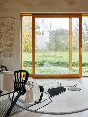 Abstract Matta Rund | Ø240 Ivory