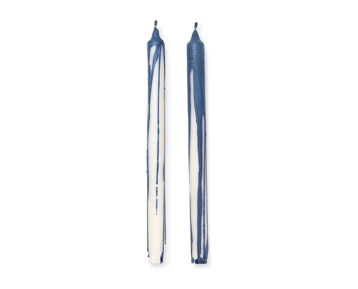 Ferm-Living-Dryp-Candles-Set-of-2-Deep-Blue-1