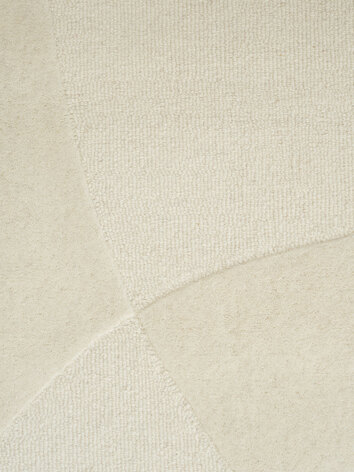 Struktur på Split Plains Matta i färgen White