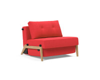 Cubed 02 Fåtölj med ekben i tyget 511 Elegance Red