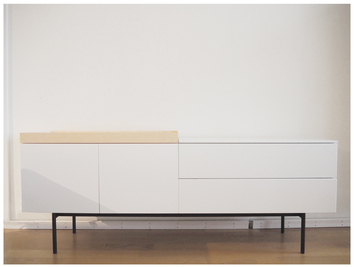 Utställningsmöbler Arctic Mediabänk