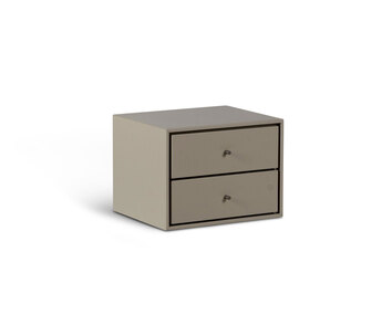 VOLT Sängbord Vägghängt Beige / Rostfritt