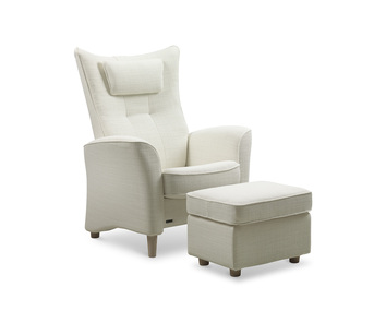 Fåtölj FiaA - serie System Pluss. Klädsel Tundra Offwhite