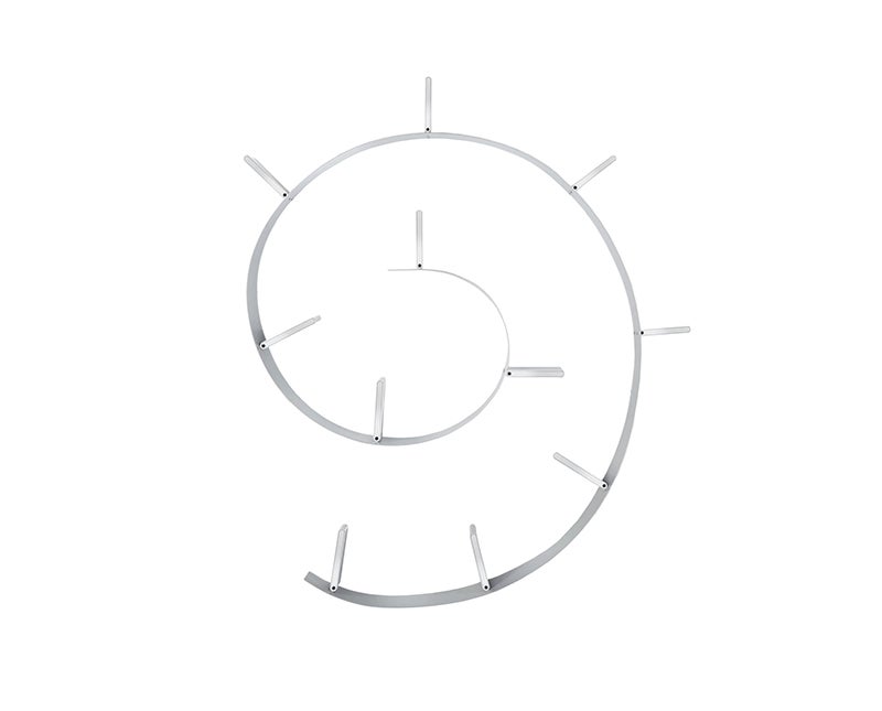 Bookworm Bokhylla 11 Aluminiumfärg