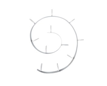 Bookworm Bokhylla 11 Aluminiumfärg